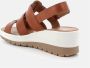 IGI&Co Bruine Leren Sleehak Sandalen Brown Dames - Thumbnail 3