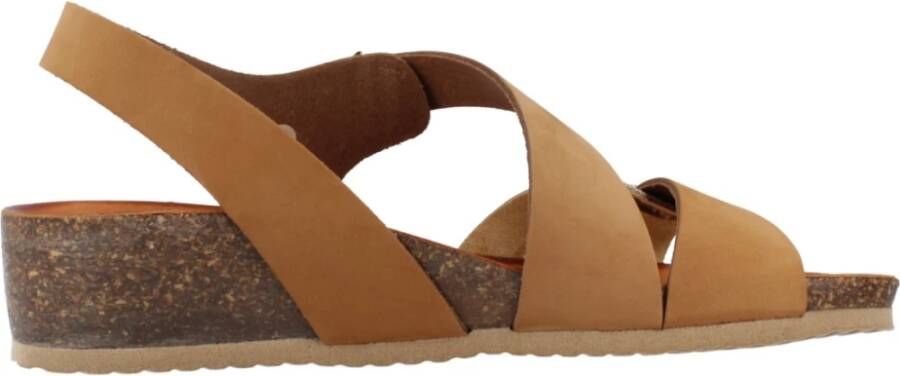 IGI&Co Stijlvolle Platte Sandalen voor Vrouwen Brown Dames