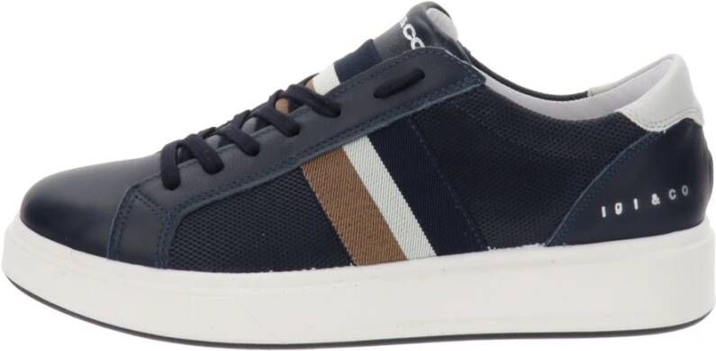 IGI&Co Heren Leren Sneakers Blue Heren