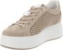 IGI&Co Leren Casual Sneakers Beige Dames - Thumbnail 3