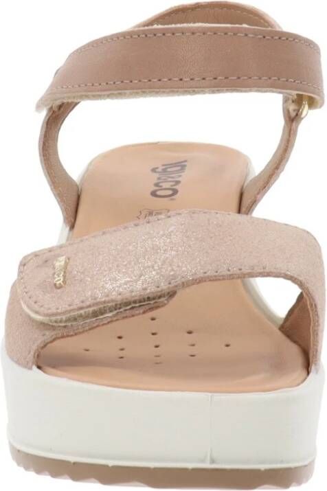 IGI&Co Leren Dames Sandalen met Klittenbandsluiting Brown Dames