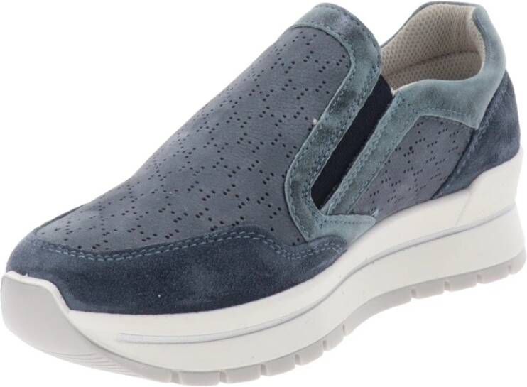 IGI&Co Leren Dames Sneakers Stijlvol Comfort Blue Dames