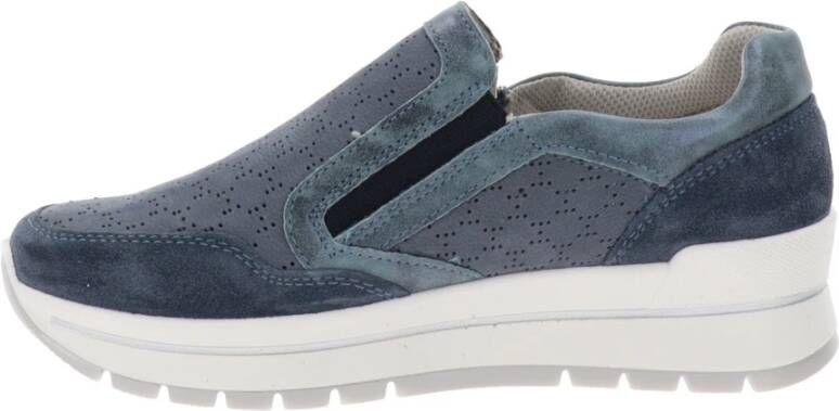 IGI&Co Leren Dames Sneakers Stijlvol Comfort Blue Dames