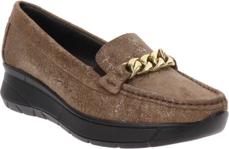 IGI&Co Leren Damesloafers Stijlvol Comfort Beige Dames