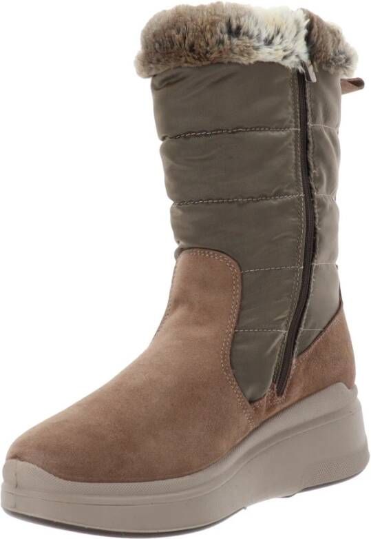 IGI&Co Leren en Stoffen Dameslaarzen Beige Dames