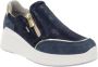 IGI&Co Leren en Stoffen Sneakers Blue Dames - Thumbnail 9