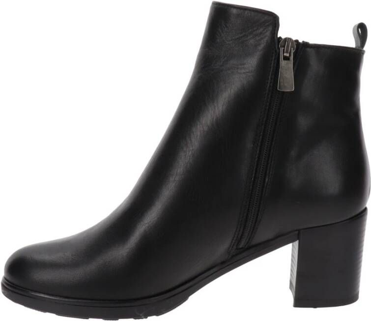 IGI&Co Leren Enkellaarzen Comfort Stijl Black Dames