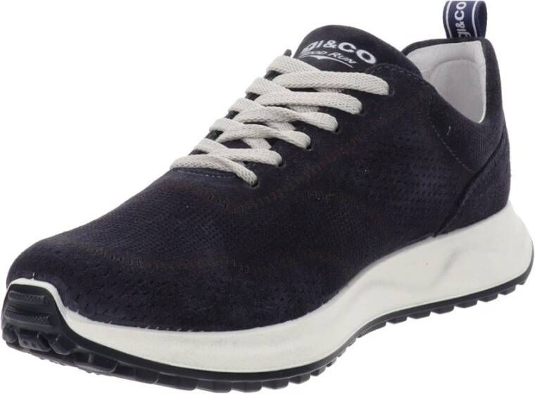 IGI&Co Leren Heren Sneakers Comfort Stijl Blue Heren