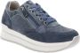 IGI&Co Leren Sneakers met Veters en Rits Blue Dames - Thumbnail 2