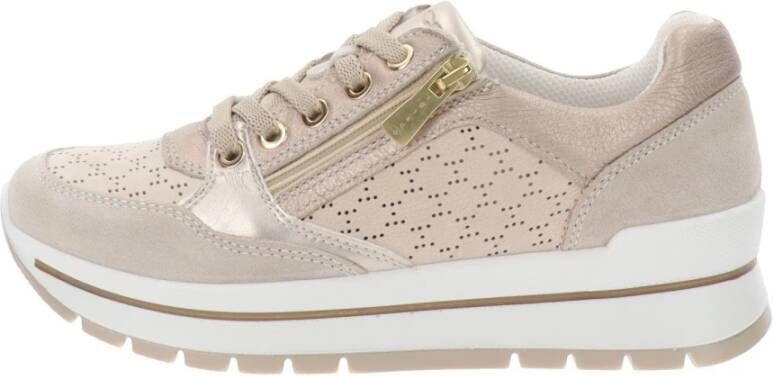 IGI&Co Leren Sneakers voor Vrouwen Beige Dames