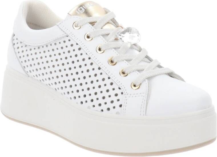 IGI&Co Leren Vetersneakers White Dames