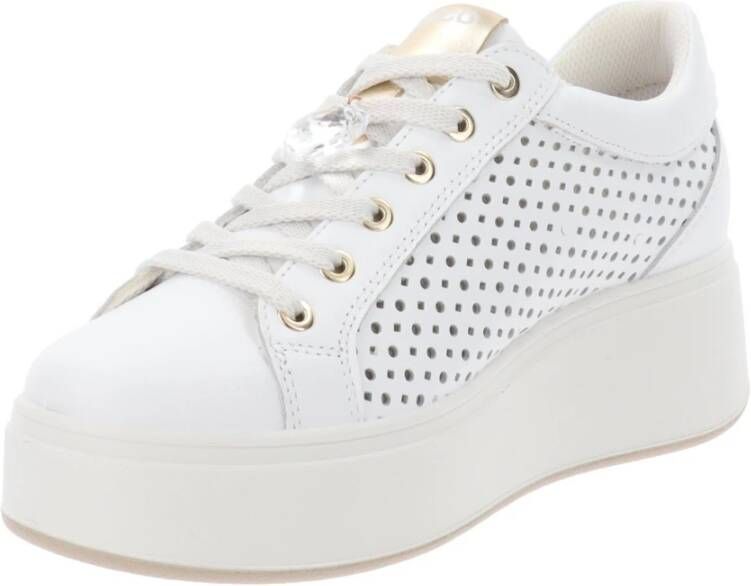 IGI&Co Leren Vetersneakers White Dames