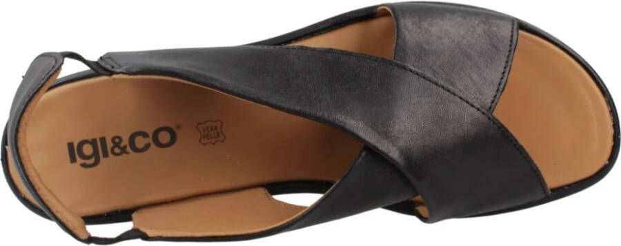 IGI&Co Stijlvolle Candy Wedges voor vrouwen Black Dames