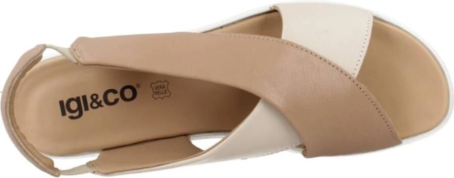 IGI&Co Stijlvolle Candy Wedges voor vrouwen Brown Dames