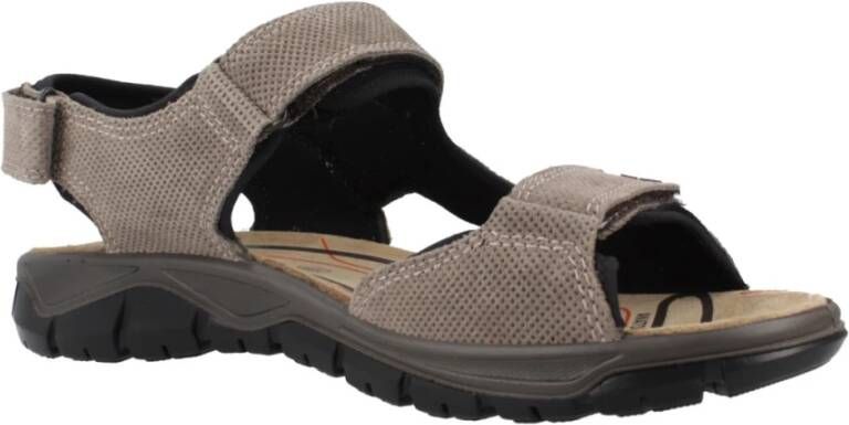 IGI&Co Stijlvolle platte sandalen voor vrouwen Gray Heren