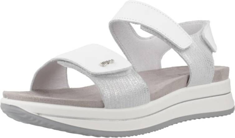 IGI&Co Stijlvolle platte sandalen voor vrouwen White Dames