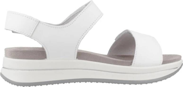 IGI&Co Stijlvolle platte sandalen voor vrouwen White Dames