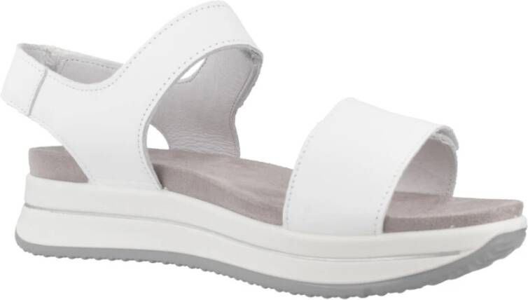 IGI&Co Stijlvolle platte sandalen voor vrouwen White Dames