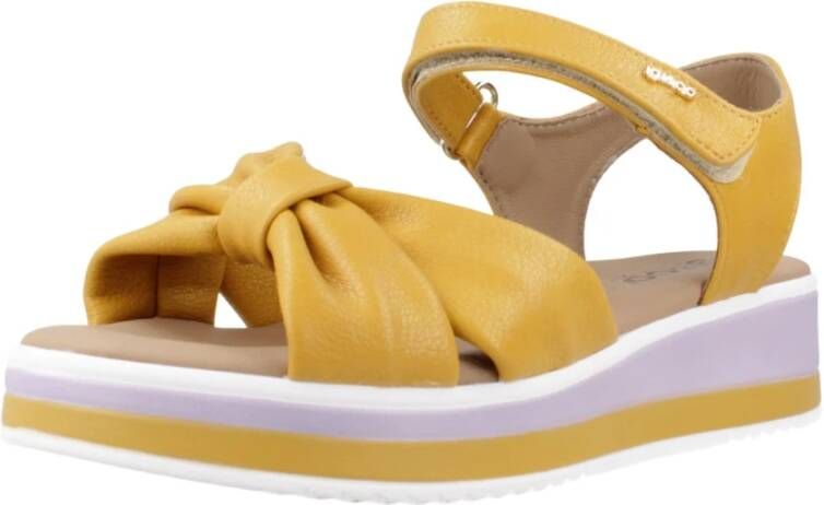 IGI&Co Stijlvolle Platte Sandalen voor Vrouwen Yellow Dames