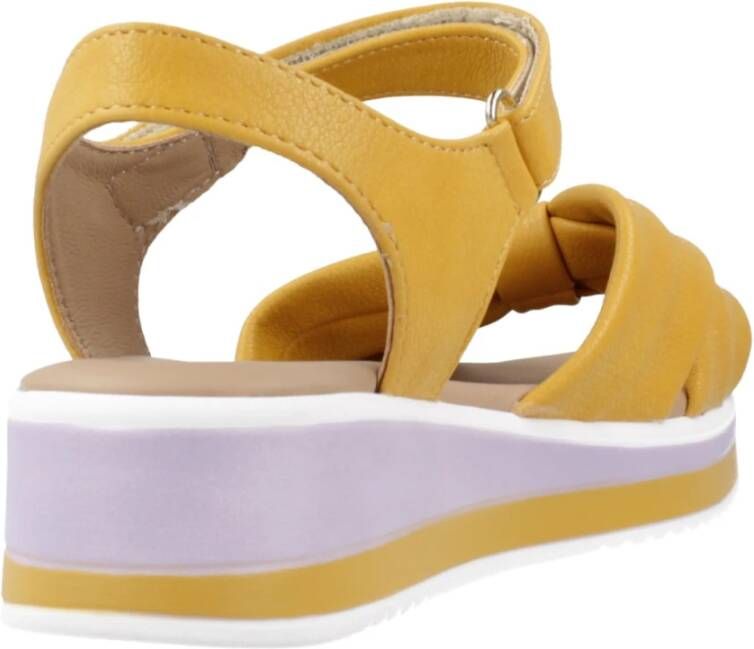 IGI&Co Stijlvolle Platte Sandalen voor Vrouwen Yellow Dames