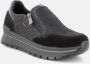 IGI&Co Zwarte Slip-On Rits Sneakers Black Dames - Thumbnail 2