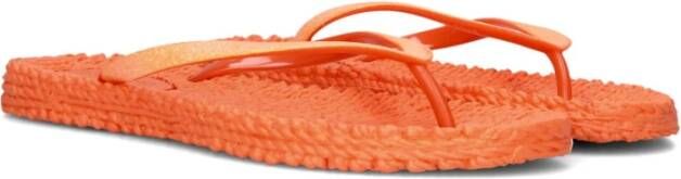 Ilse Jacobsen Hornbæk Oranje Glitter Strand Slippers Cheerful01 Orange Dames