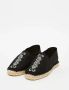 Ines De La Fressange Paris Auriane zwarte geborduurde espadrilles Black Dames - Thumbnail 2