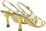 Ines De La Fressange Paris Gouden Blad Strappy Sandaal Yellow Dames - Thumbnail 4