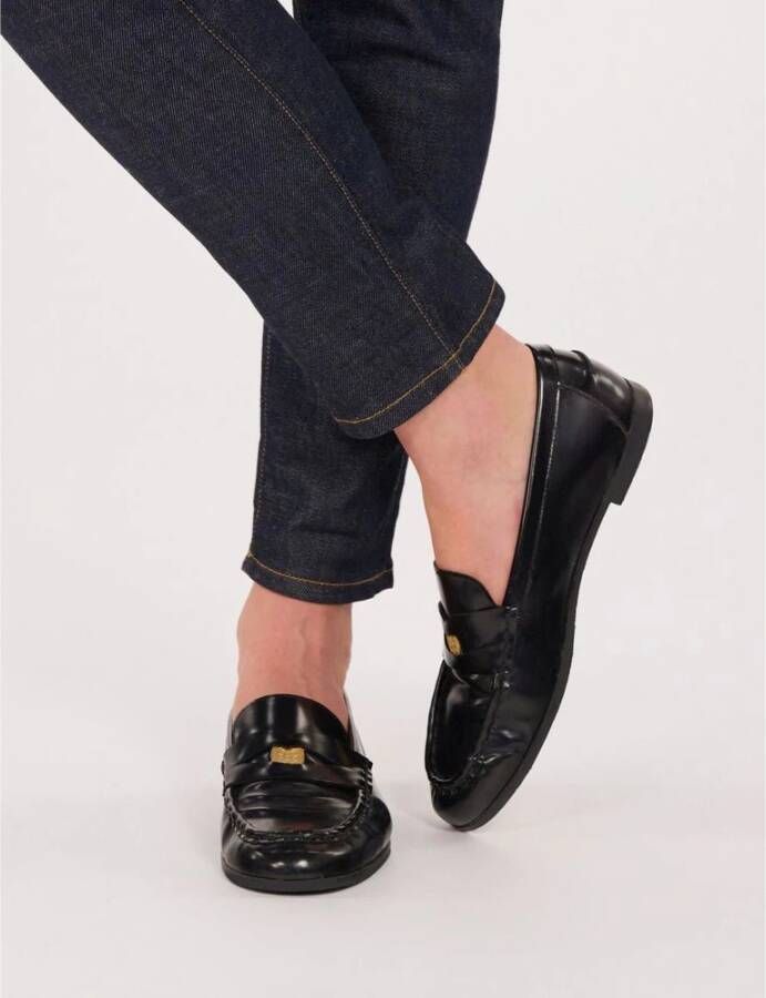 Ines De La Fressange Paris Moccasin With Medal Black Dames