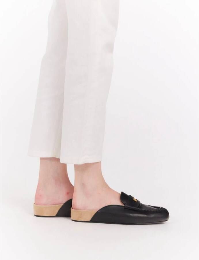 Ines De La Fressange Paris Zwarte muil loafer Black Dames