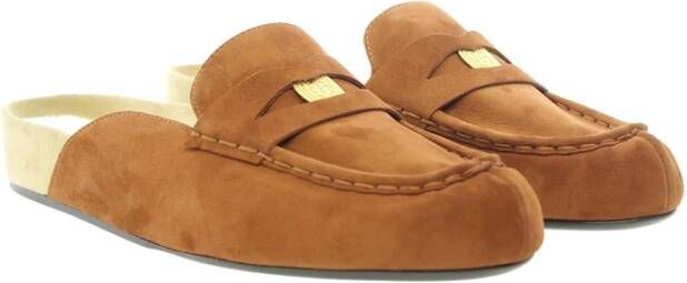 Ines De La Fressange Paris Moccasin mule cognac Brown Dames