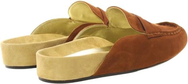 Ines De La Fressange Paris Moccasin mule cognac Brown Dames