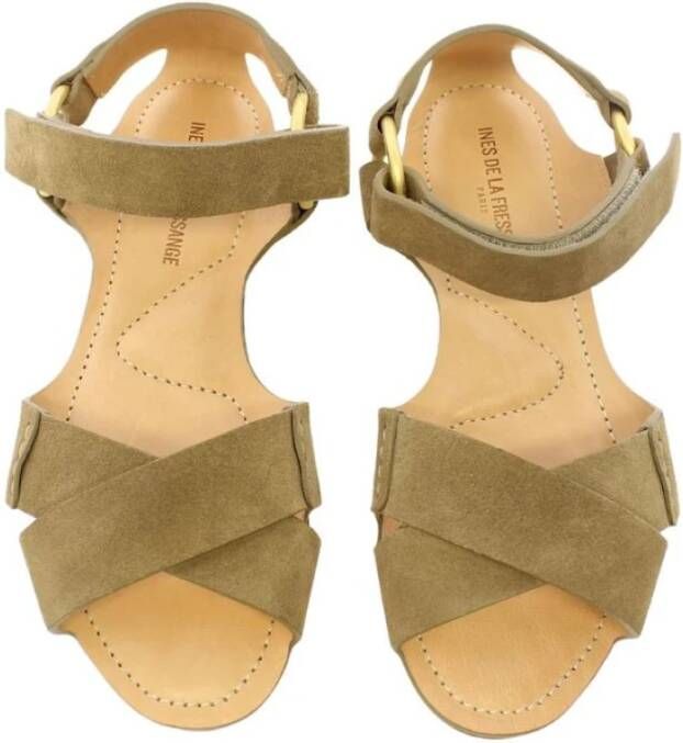 Ines De La Fressange Paris Sandal sand flat Beige Dames