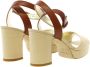 Ines De La Fressange Paris Cognac platform sandal Cognac platform sandaal Beige Dames - Thumbnail 4