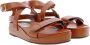 Ines De La Fressange Paris Zwarte platform sandaal Brown Dames - Thumbnail 2