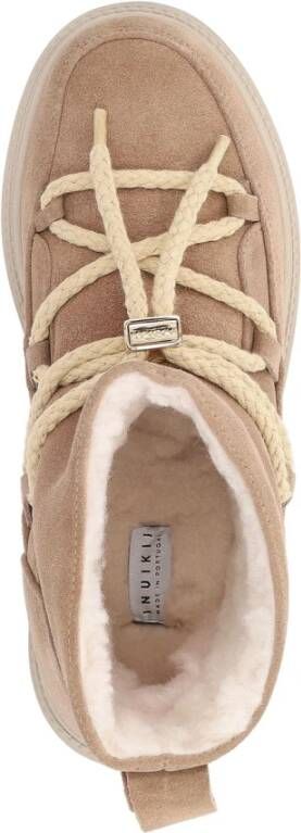 Inuikii Beige Lage Platform Sandalen Beige Dames