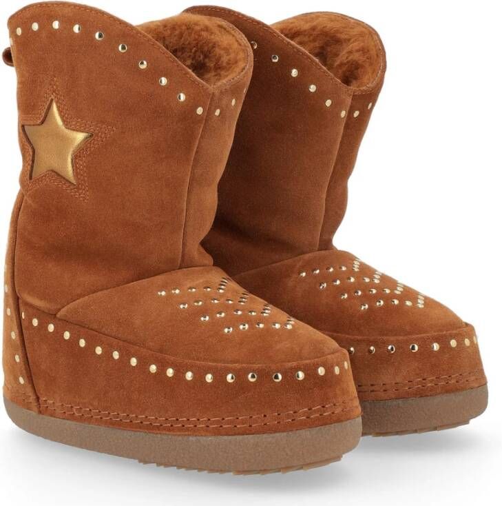 Inuikii Bruine Cowboy Studs Laarzen Brown Dames