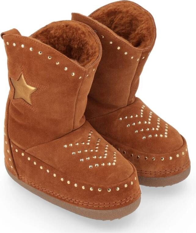 Inuikii Bruine Cowboy Studs Laarzen Brown Dames