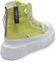Inuikii Canvas High Lime Sneakers Green Dames - Thumbnail 4