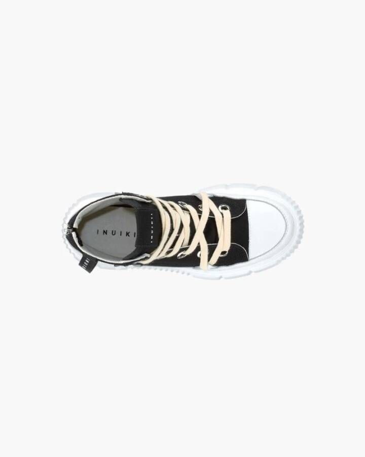 Inuikii Canvas High Top Sneakers Black Dames