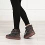 Inuikii Grijze Wollen Veterschoenen Gray Dames - Thumbnail 3