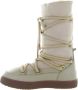 Inuikii Hoge Veterschoenen Curly Rock Beige Dames - Thumbnail 2