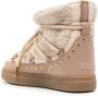 Inuikii Krullende Rock Shearling Veterschoenen Beige Dames - Thumbnail 3