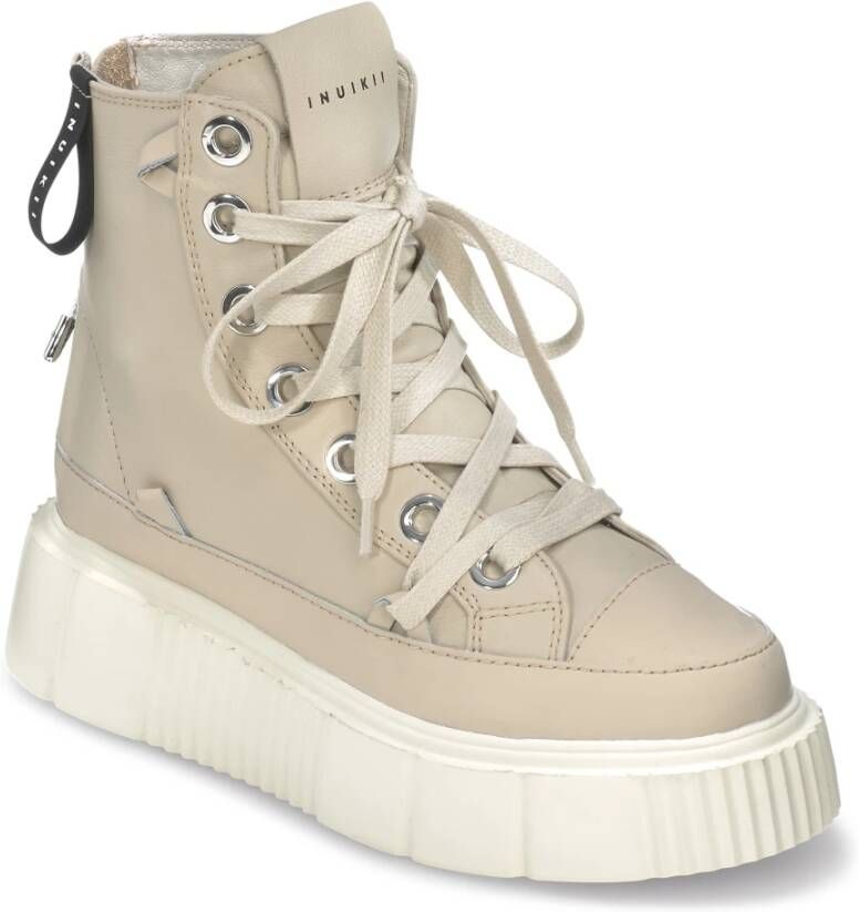 Inuikii Matilda Beige High-Top Sneakers Beige Dames