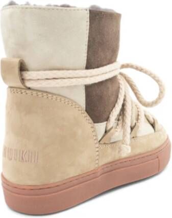 Inuikii Patchwork Sneaker Winterlaarzen Blijf warm en stijlvol deze winter Beige Dames