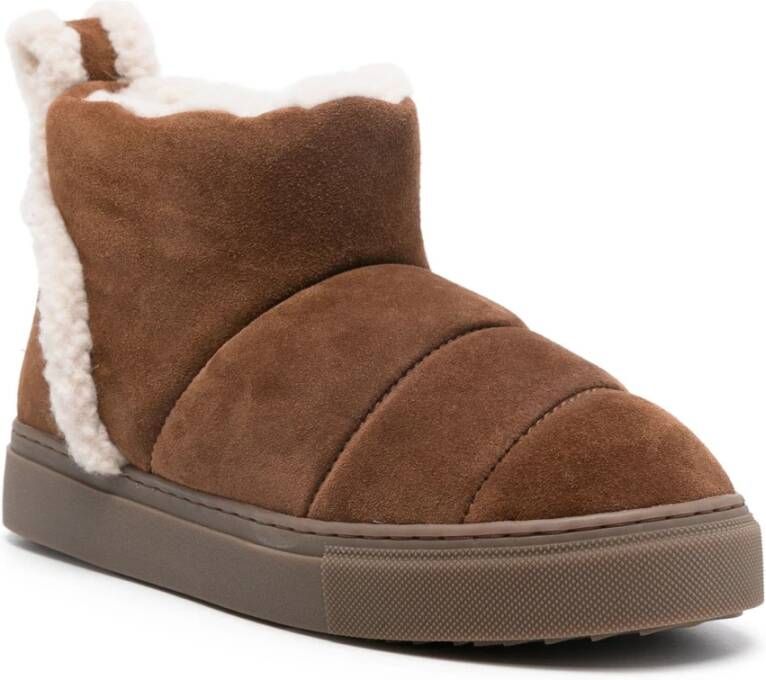 Inuikii Shearling Slip-in Enkellaarzen Brown Dames