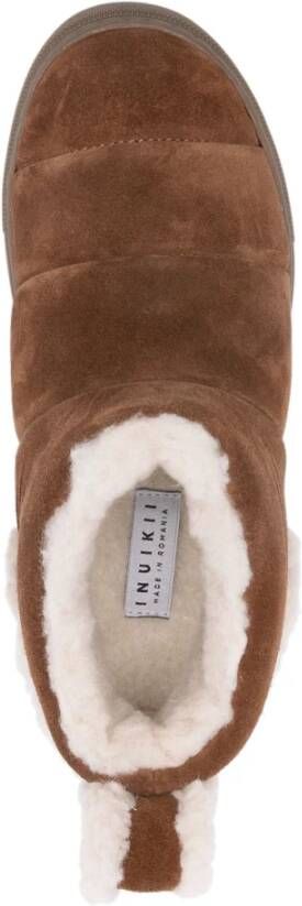 Inuikii Shearling Slip-in Enkellaarzen Brown Dames