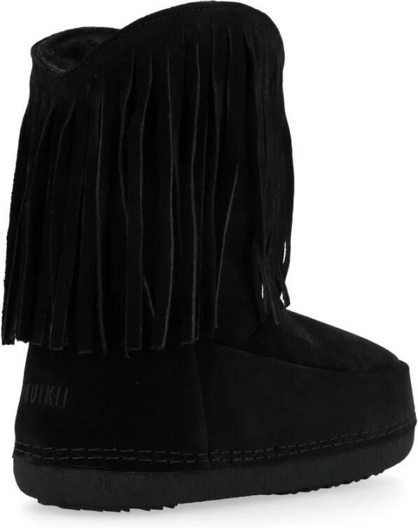 Inuikii Zwarte Cowboy Franjes Laarzen Black Dames