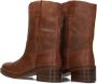 Inuovo Cognac Hoge Laarzen Stijlvol Herfst Brown Dames - Thumbnail 9