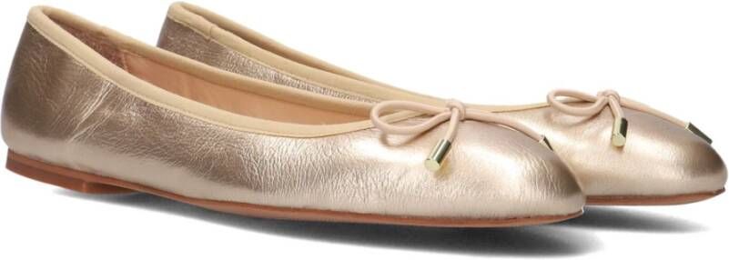 Inuovo Gouden Ballerina met Strikdetail Yellow Dames